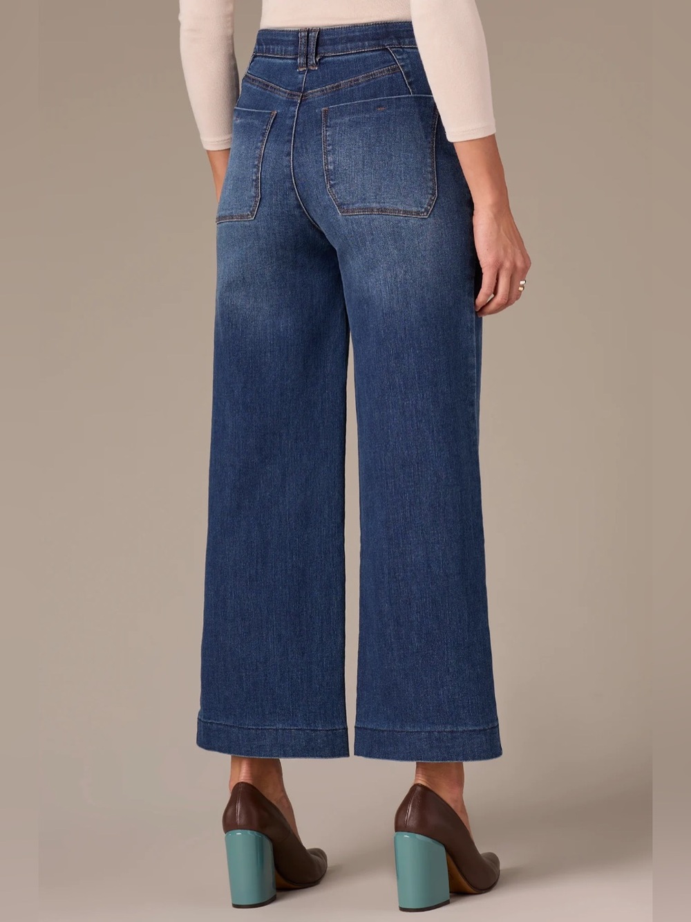 ❤️ Wit & Wisdom Medium/Dark Blue Wyatt Skyrise Jeans - Picture 3 of 9